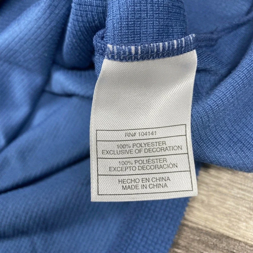 Vintage Nike ACG Fleece Pullover Shirt 1/4 Zip Mock Size Large Therma Fit Blue_7